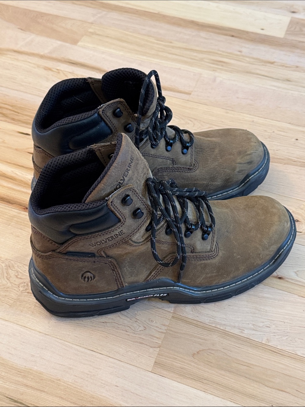 WOLVERINE RAIDER DURASHOCK WATERPROOF 6" LACE-UP CARBONMAX WORK BOOTS-11 EW